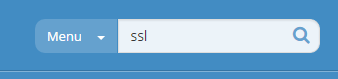 Menu ssl search