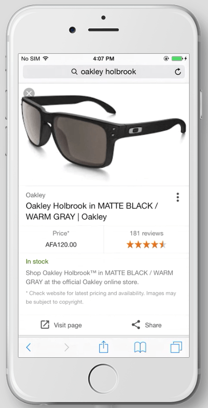 Rich snippets produkt google billeder
