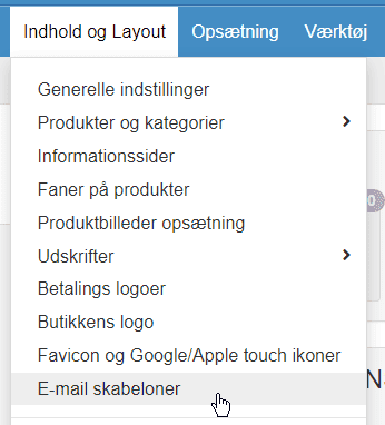 Skærmbillede: Vedhæft pdf til e-mails som fx ordrebekræftelse