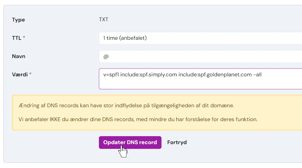 TXT-post med include:spf.goldenplanet.com