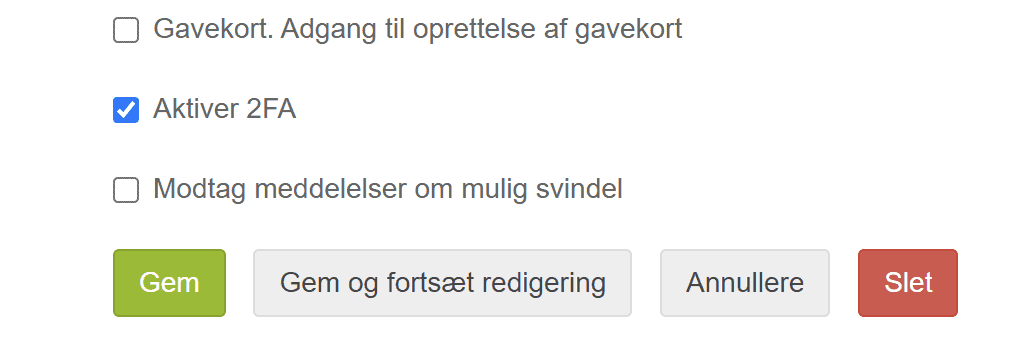 Skærmbillede: Ekstra sikkerhed med dobbelt godkendelse (2FA)