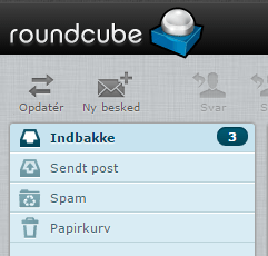 Skærmbillede: Slet mails