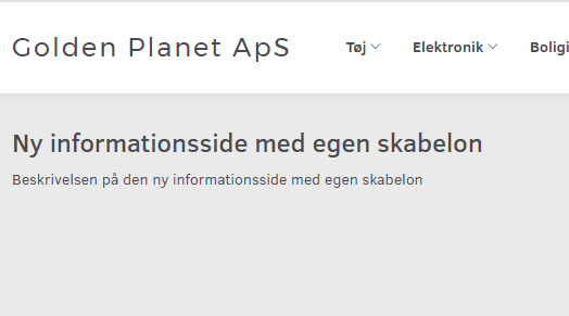 Skærmbillede: Oprettelse af skabelon/template