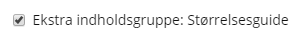 Skærmbillede: Mulighed nr. 1: Standard faner