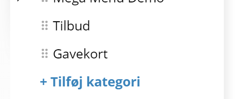 Skærmbillede: Opret salg af gavekort i din webshop