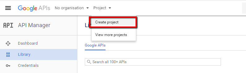 Skærmbillede: Find og aktiver din Google maps API key