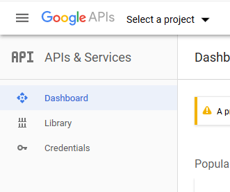 Skærmbillede: Find din Service Account private key