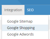 Skærmbillede: Google Shopping via API