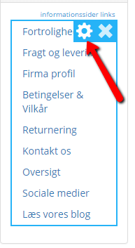 Skærmbillede: Placering af informationssider