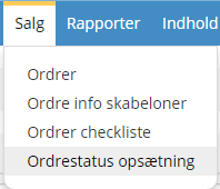 Skærmbillede: Ordrestatusopsætning