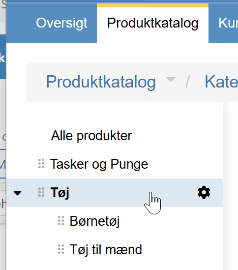 Skærmbillede: Oversæt produkter
