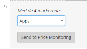 Skærmbillede: Vælg dine produkter
