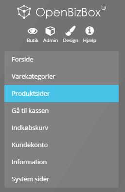 Skærmbillede: Vis produkterne